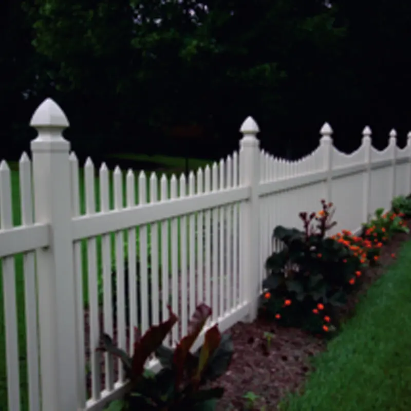White picket fence with flowers