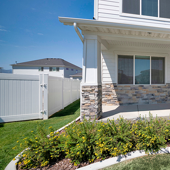 Beautiful residential fence installation