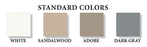 Fence decking color options chart