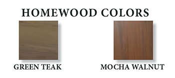 Green teak mocha walnut wood