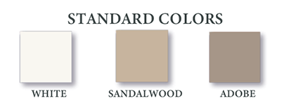 Fence deck standard color options